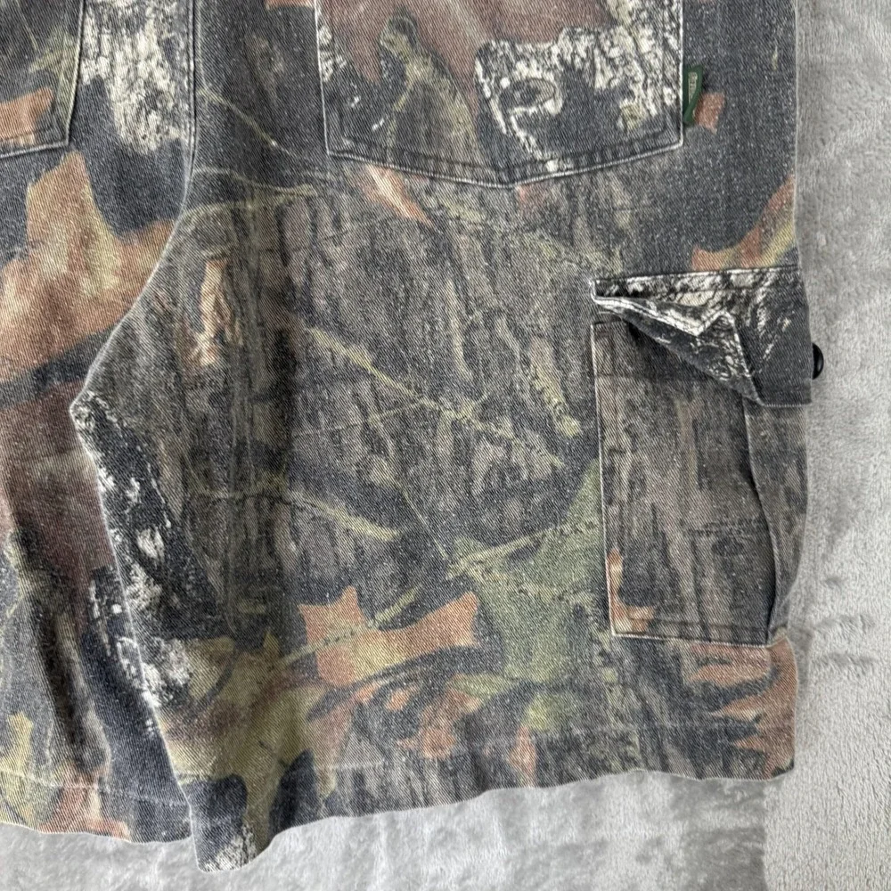 VTG Field Staff Cargo Shorts Men 34 Camo Canvas Hunting Outdoor Utility Workwear